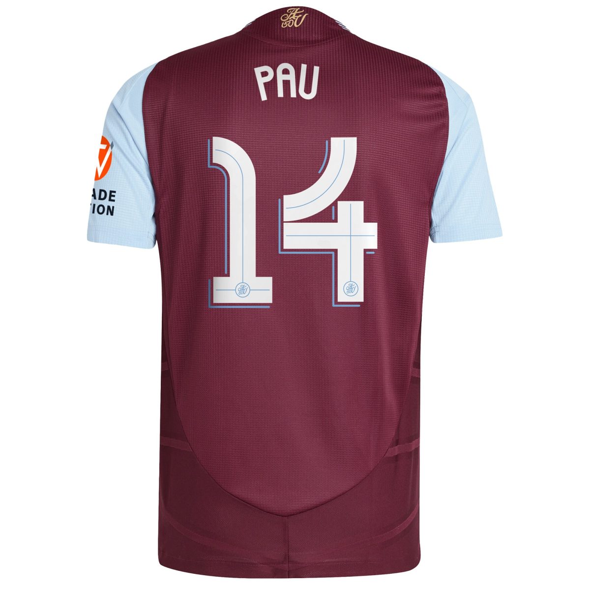 aston villa adidas home authentic shirt 2024-25 with pau 14 cup printing Collection - Aston Villa Official Store