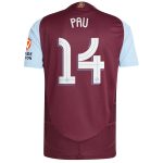 aston villa adidas home authentic shirt 2024-25 with pau 14 cup printing Collection - Aston Villa Official Store