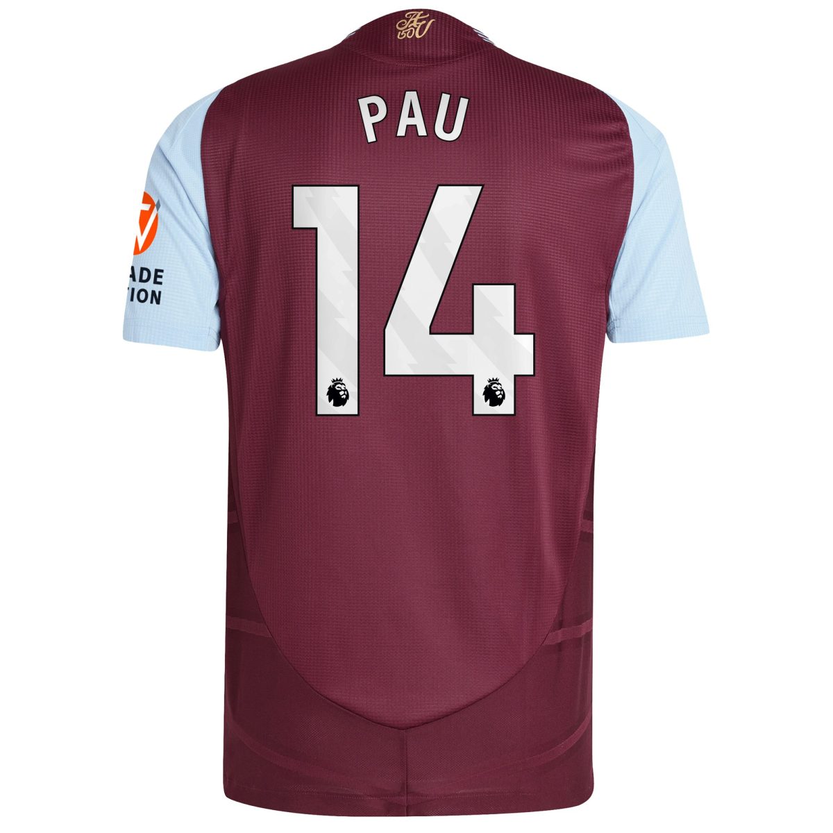 aston villa adidas home authentic shirt 2024-25 with pau 14 printing Collection - Aston Villa Official Store