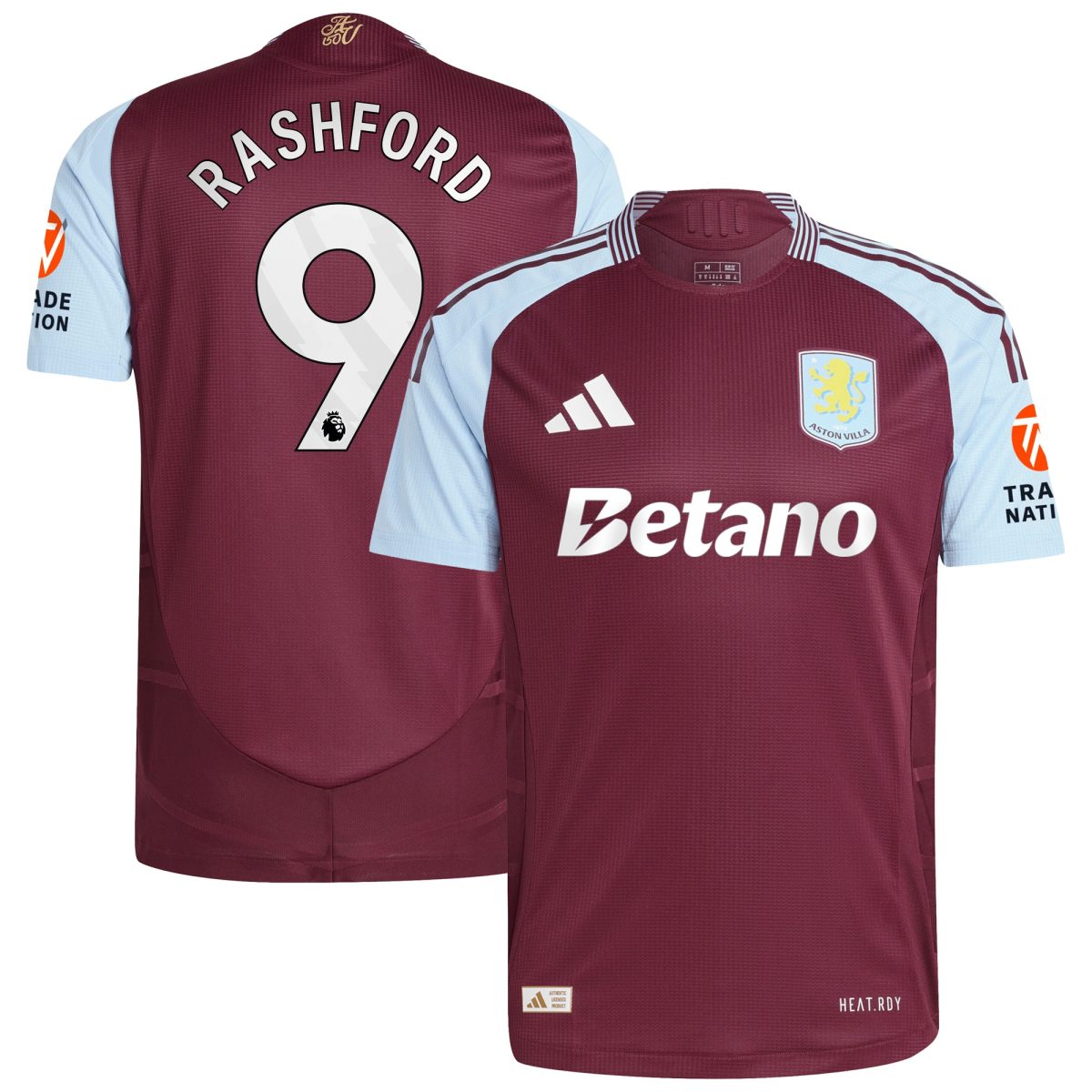 aston villa adidas home authentic shirt 2024-25 with rashford 9 printing Collection - Aston Villa Official Store