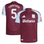 aston villa adidas home authentic shirt 2024-25 with staniforth 5 cup printing Collection - Aston Villa Official Store