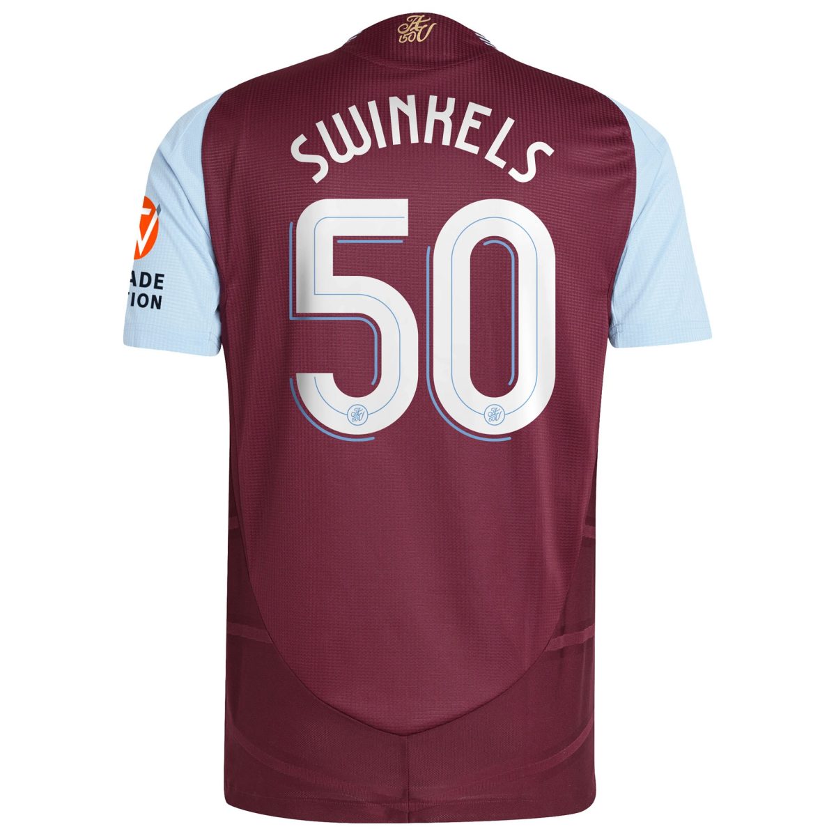 aston villa adidas home authentic shirt 2024-25 with swinkels 50 cup printing Collection - Aston Villa Official Store