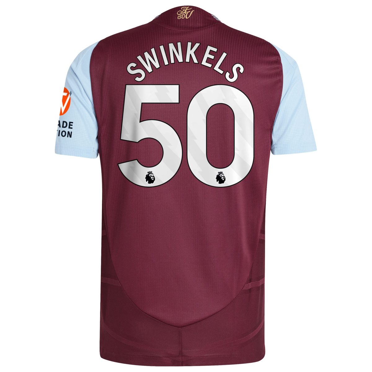 aston villa adidas home authentic shirt 2024-25 with swinkels 50 printing Collection - Aston Villa Official Store