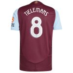 aston villa adidas home authentic shirt 2024-25 with tielemans 8 cup printing Collection - Aston Villa Official Store