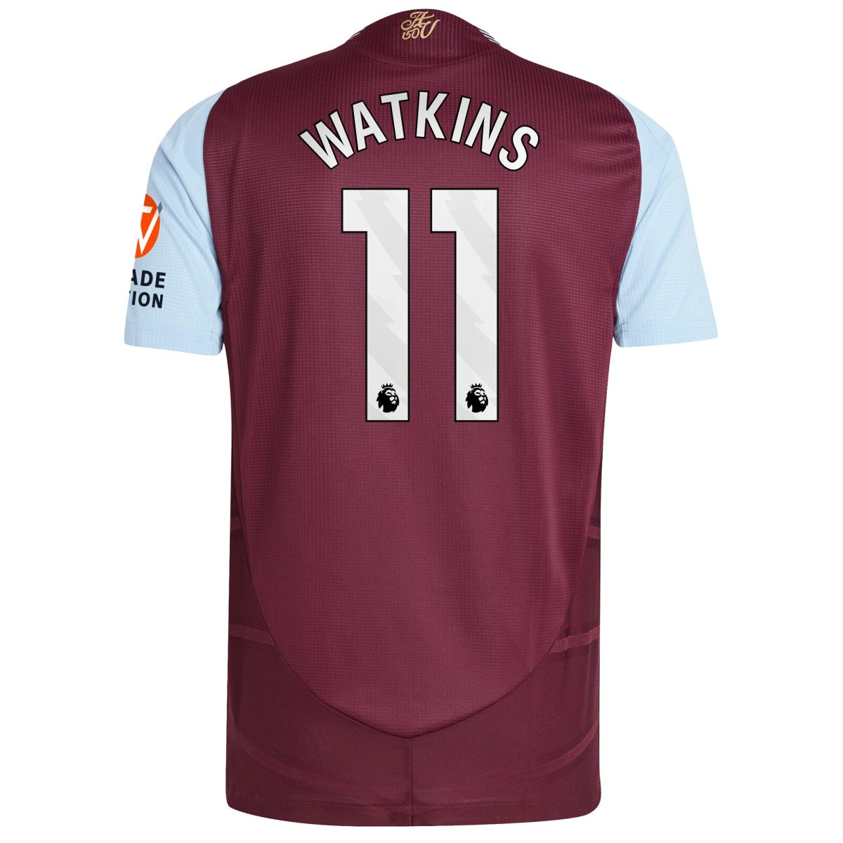 aston villa adidas home authentic shirt 2024-25 with watkins 11 printing Collection - Aston Villa Official Store
