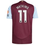 aston villa adidas home authentic shirt 2024-25 with watkins 11 printing Collection - Aston Villa Official Store