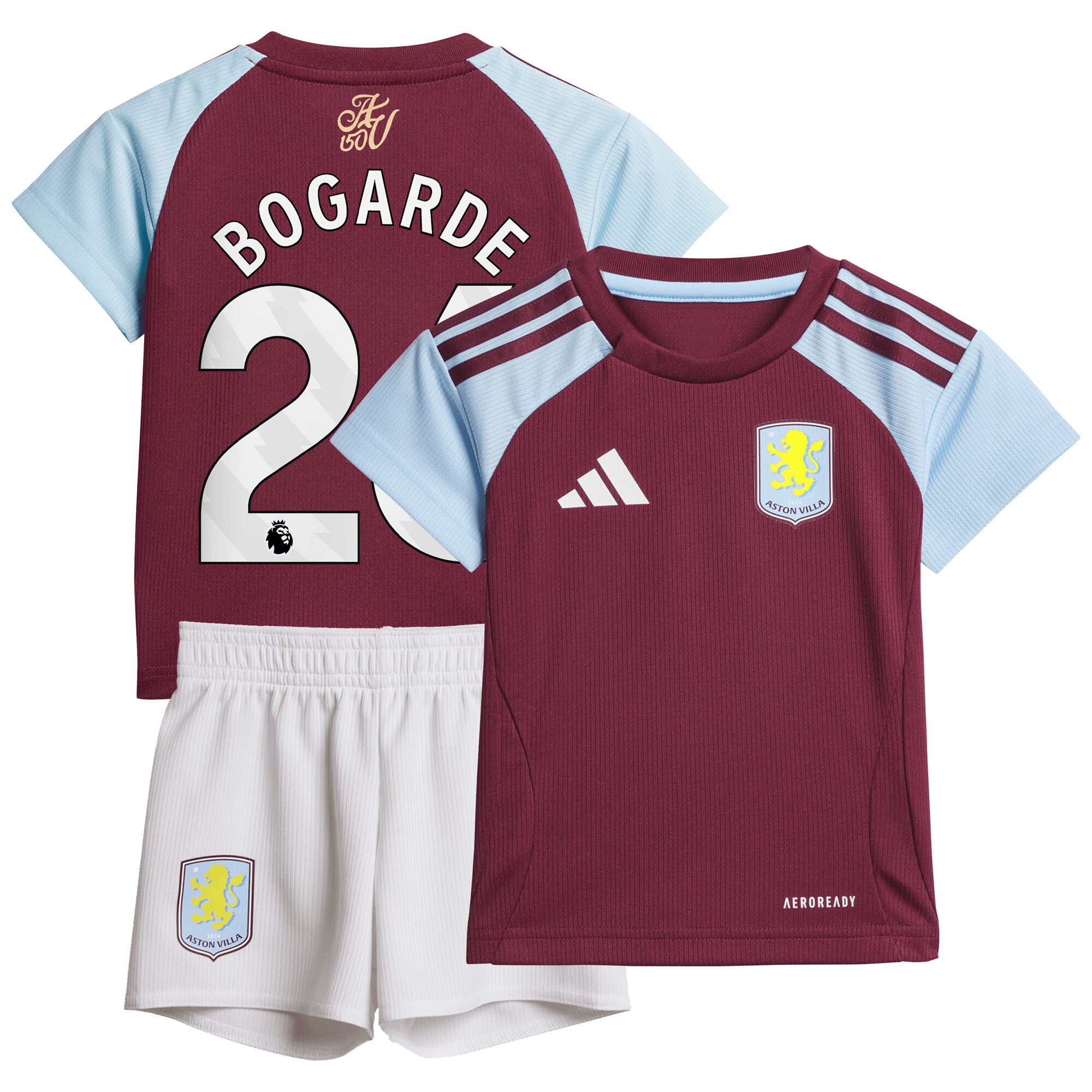 aston villa adidas home baby kit 2024-25 with bogarde 26 printing Collection - Aston Villa Official Store