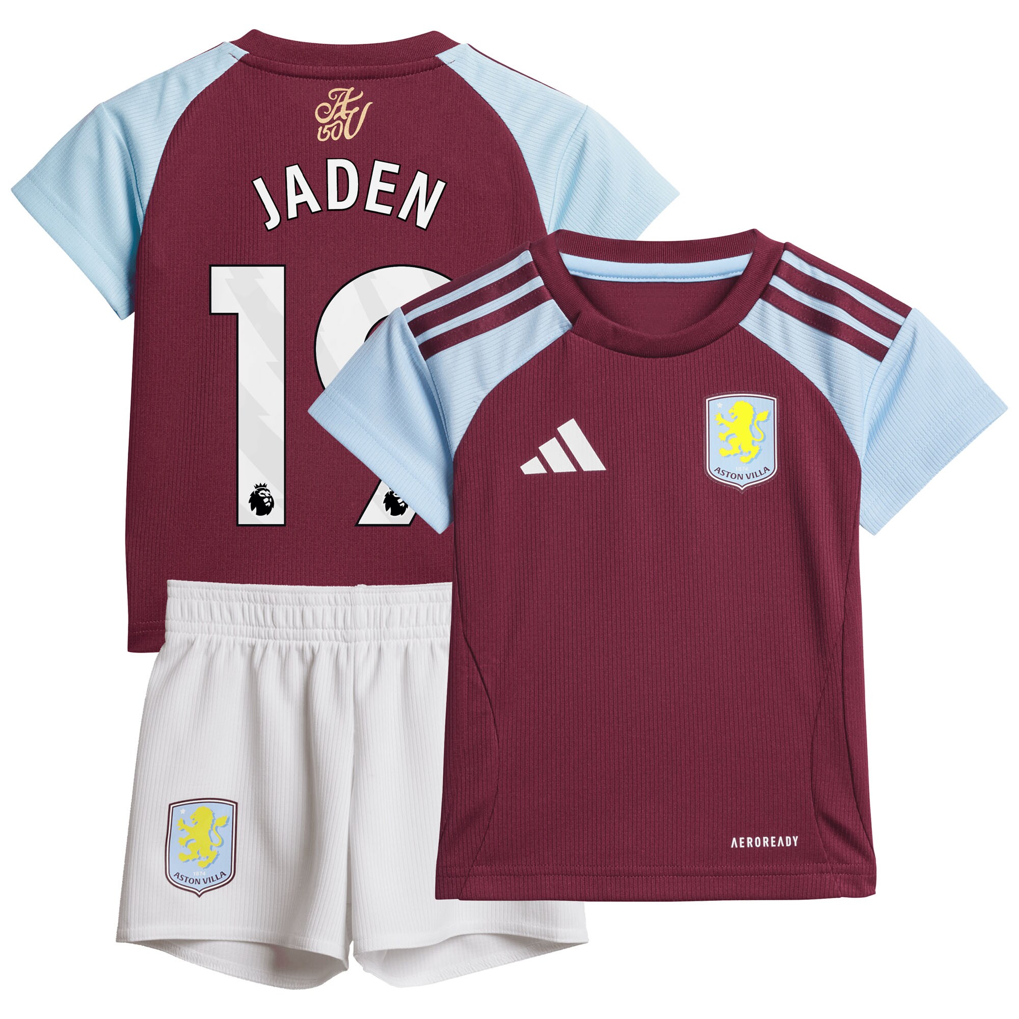 aston villa adidas home baby kit 2024-25 with jaden 19 printing Collection - Aston Villa Official Store