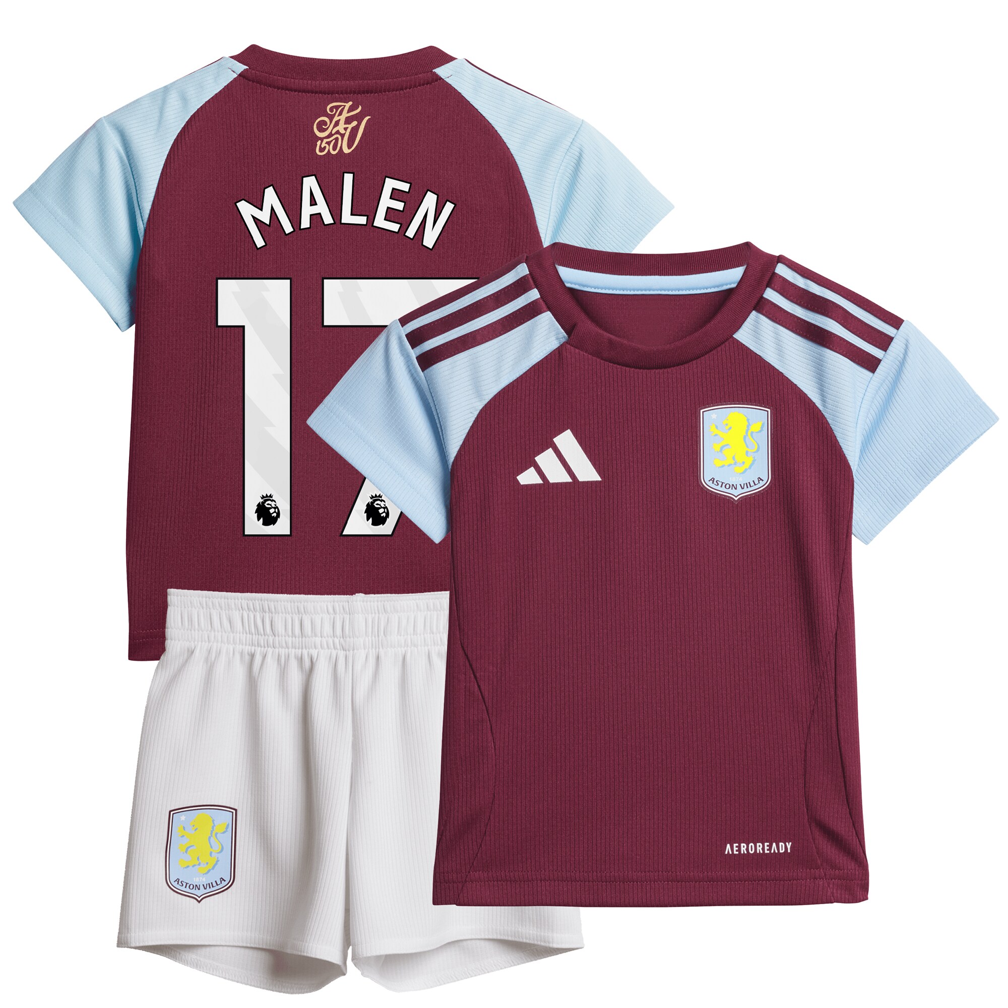 aston villa adidas home baby kit 2024-25 with malen 17 printing Collection - Aston Villa Official Store