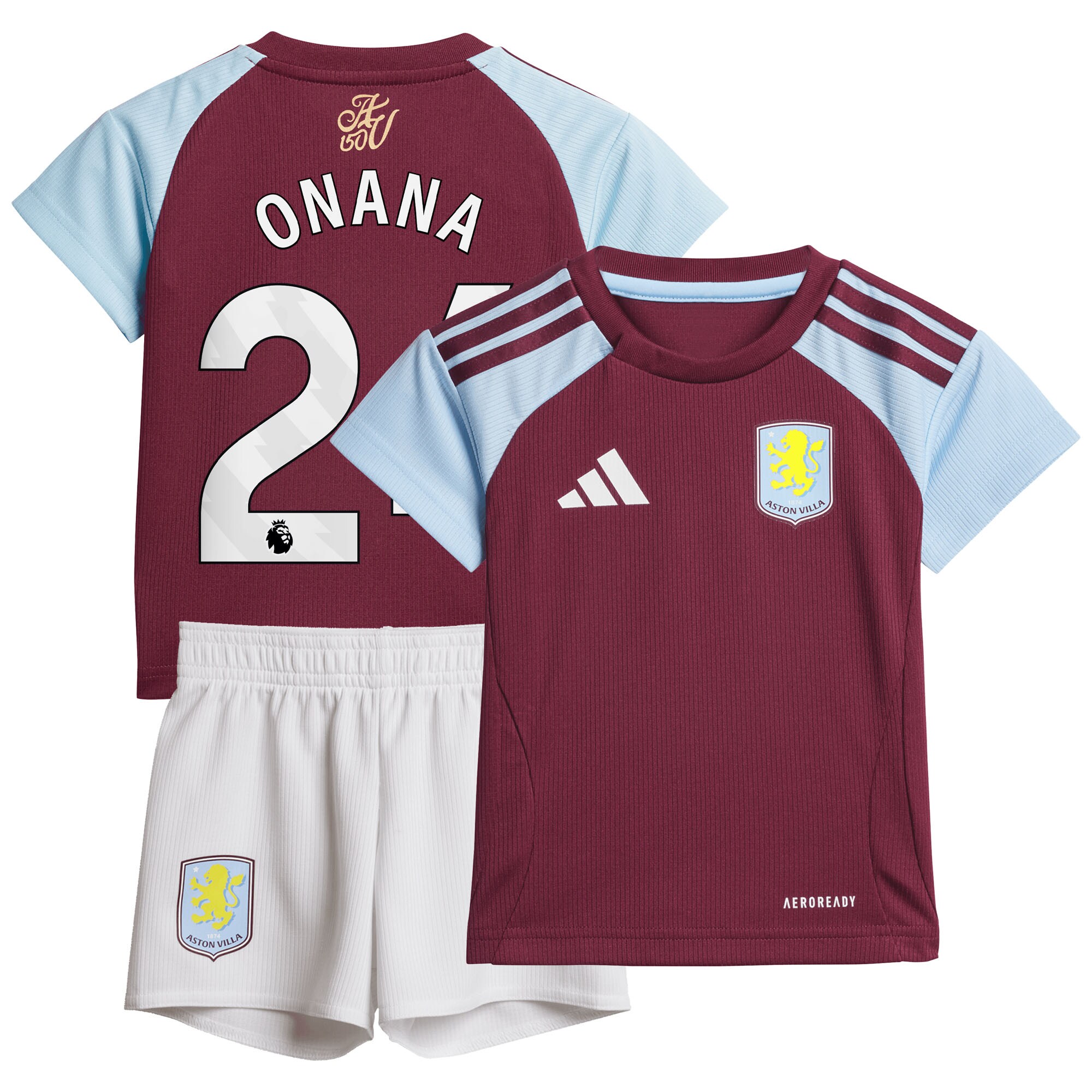 aston villa adidas home baby kit 2024-25 with onana 24 printing Collection - Aston Villa Official Store