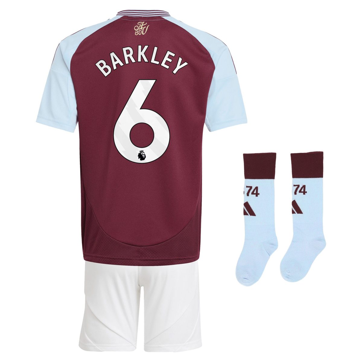 aston villa adidas home mini kit 2024-25 with barkley 6 printing Collection - Aston Villa Official Store
