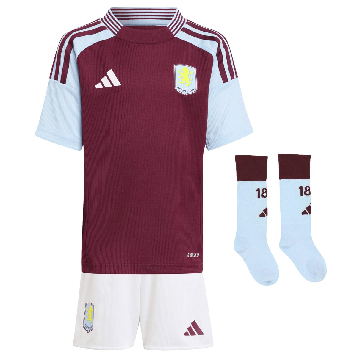 aston villa adidas home mini kit 2024-25 with diego carlos 3 printing Collection - Aston Villa Official Store