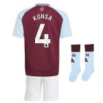 aston villa adidas home mini kit 2024-25 with konsa 4 printing Collection - Aston Villa Official Store