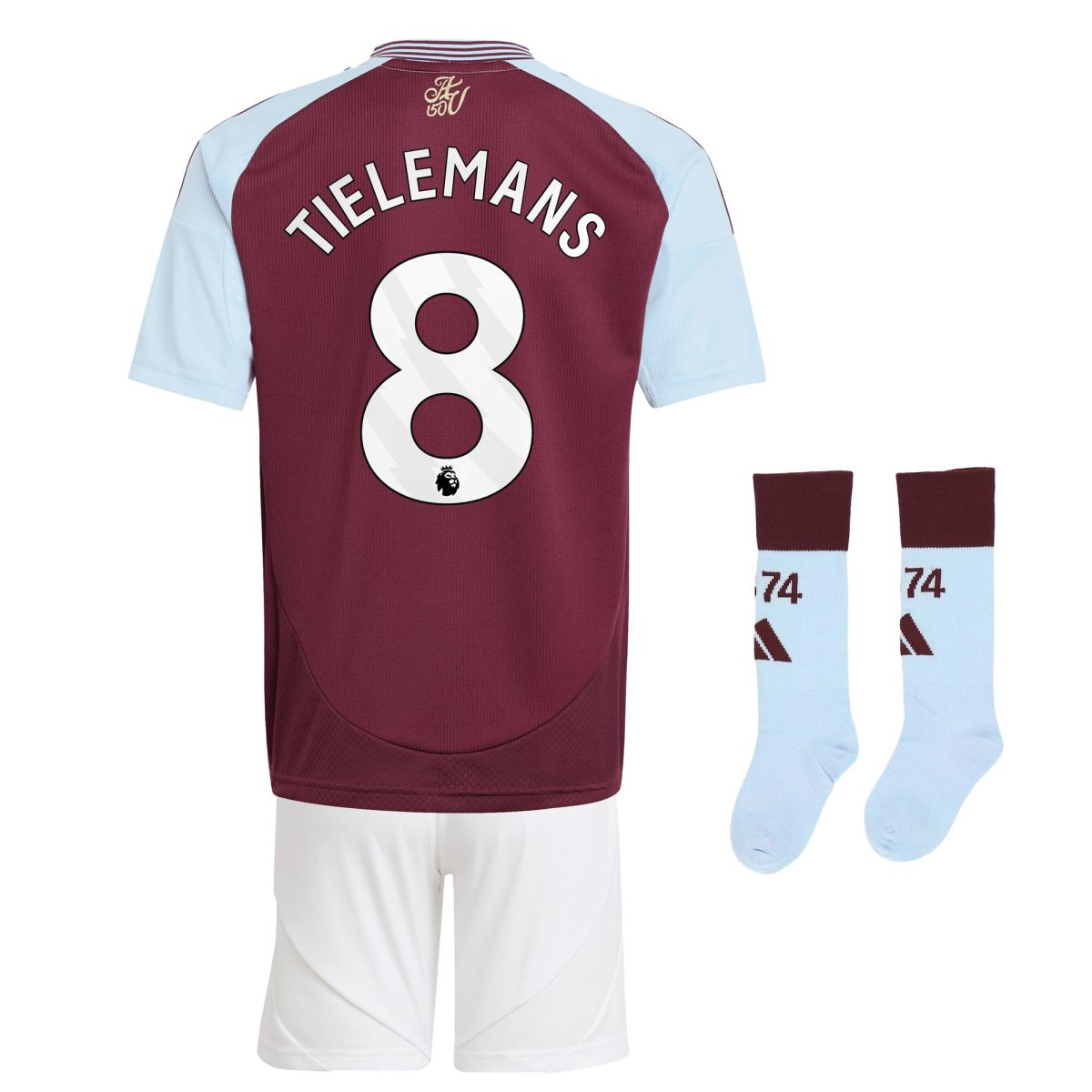 aston villa adidas home mini kit 2024-25 with tielemans 8 printing Collection - Aston Villa Official Store