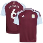 aston villa adidas home shirt 2024-25 – kids with barkley 6 printing Collection - Aston Villa Official Store
