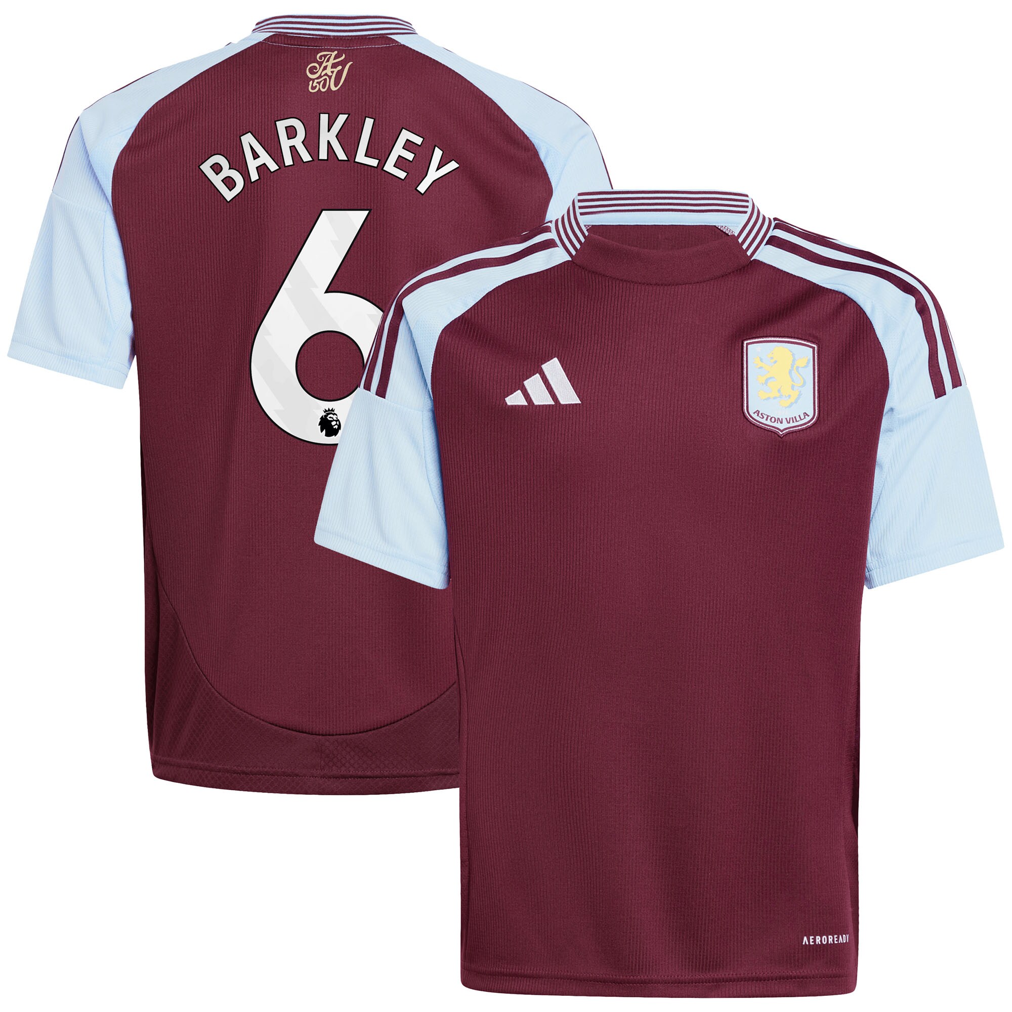 aston villa adidas home shirt 2024-25 – kids with barkley 6 printing Collection - Aston Villa Official Store