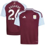 aston villa adidas home shirt 2024-25 – kids with bogarde 26 printing Collection - Aston Villa Official Store