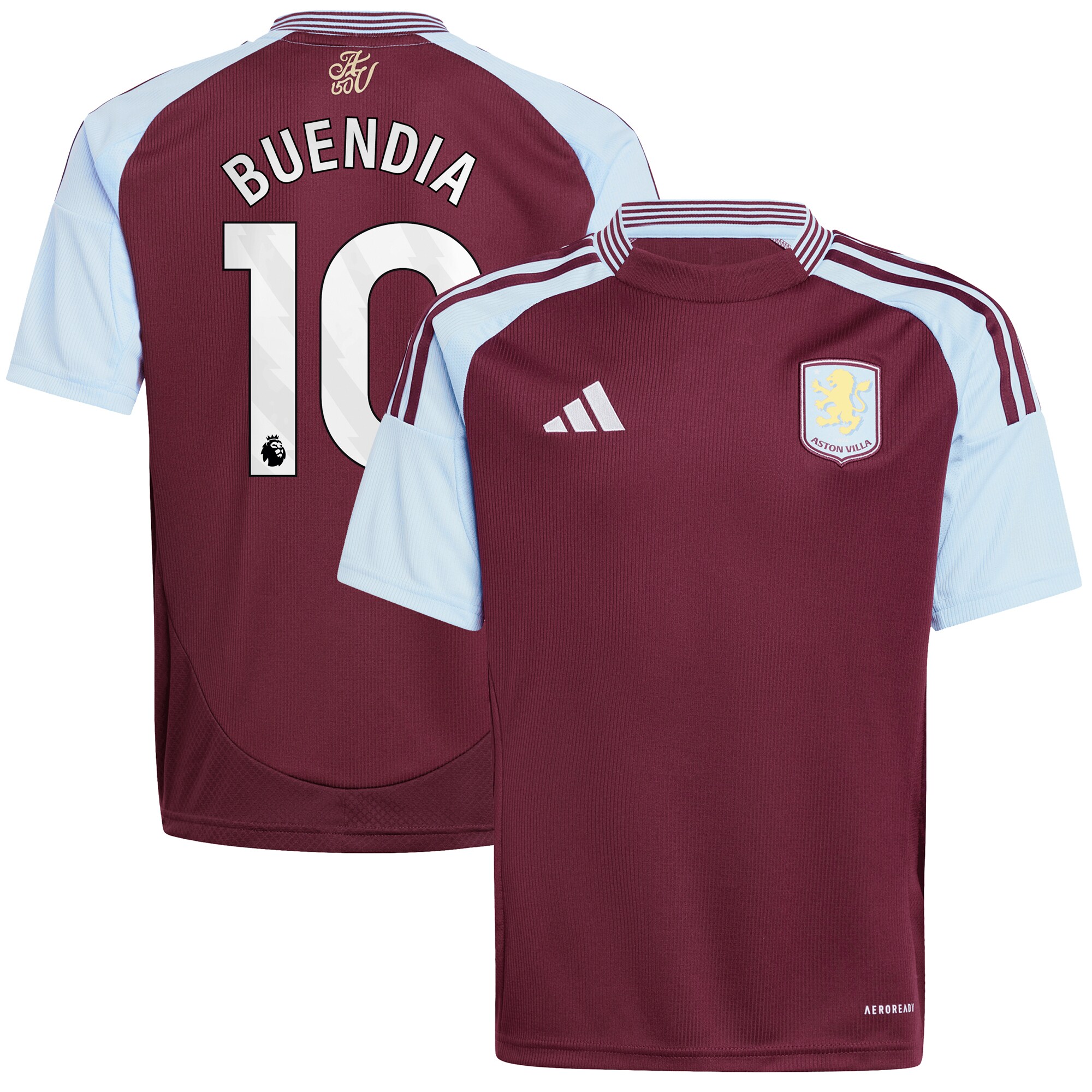 aston villa adidas home shirt 2024-25 – kids with buendia 10 printing Collection - Aston Villa Official Store
