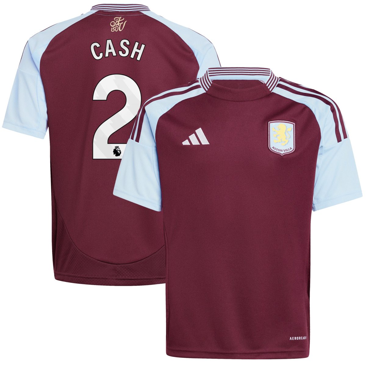 aston villa adidas home shirt 2024-25 – kids with cash 2 printing Collection - Aston Villa Official Store