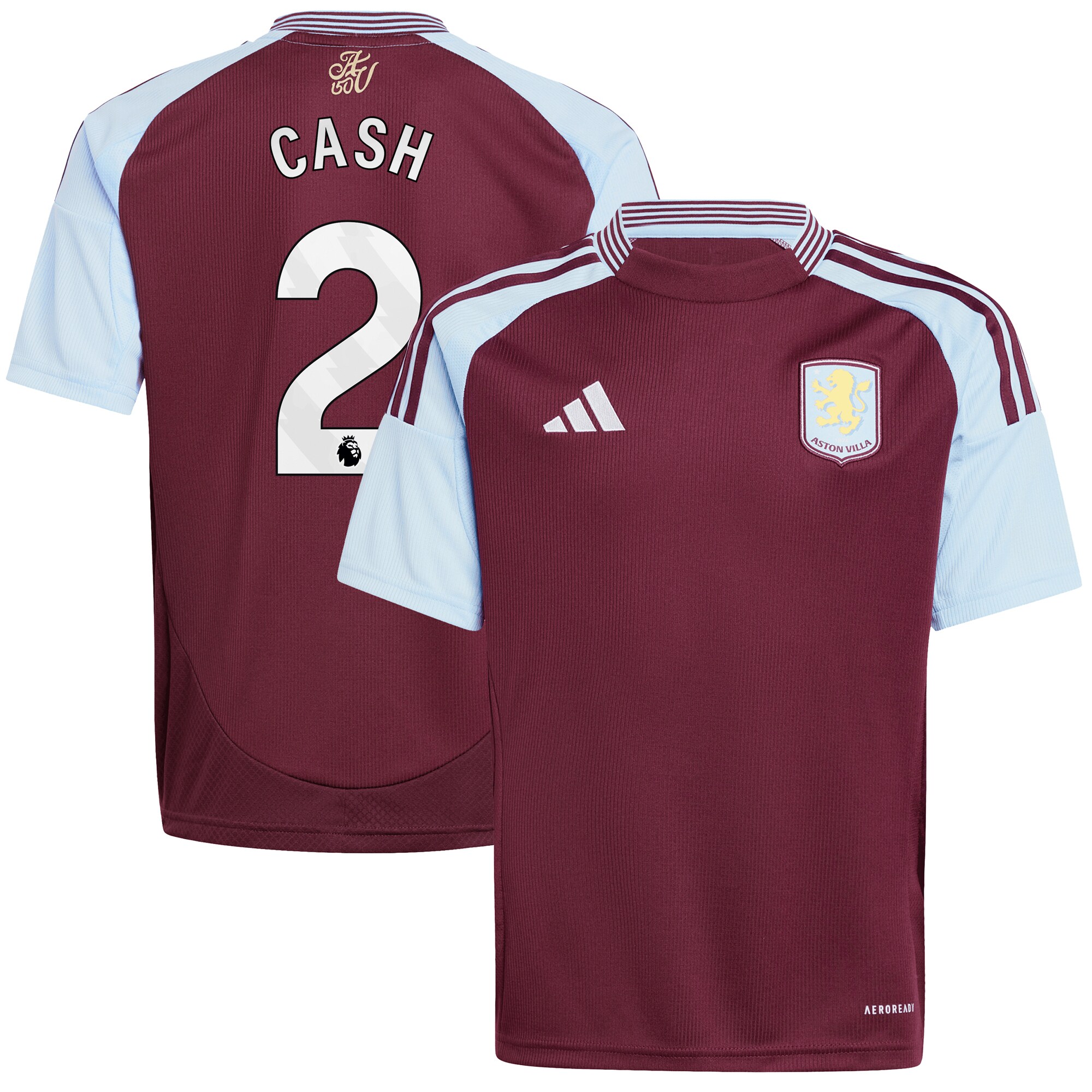 aston villa adidas home shirt 2024-25 – kids with cash 2 printing Collection - Aston Villa Official Store