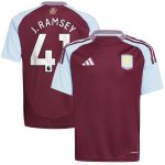 aston villa adidas home shirt 2024-25 – kids with j. ramsey 41 printing Collection - Aston Villa Official Store