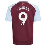 aston villa adidas home shirt 2024-25 – kids with j.duran 9 printing Collection - Aston Villa Official Store