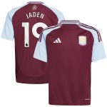 aston villa adidas home shirt 2024-25 – kids with jaden 19 printing Collection - Aston Villa Official Store