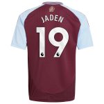 aston villa adidas home shirt 2024-25 – kids with jaden 19 printing Collection - Aston Villa Official Store