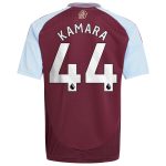 aston villa adidas home shirt 2024-25 – kids with kamara 44 printing Collection - Aston Villa Official Store