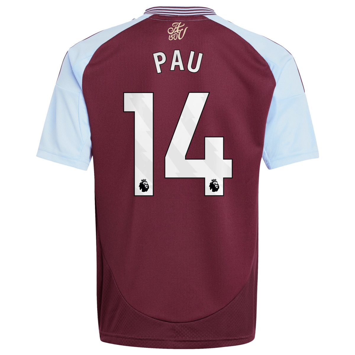 aston villa adidas home shirt 2024-25 – kids with pau 14 printing Collection - Aston Villa Official Store