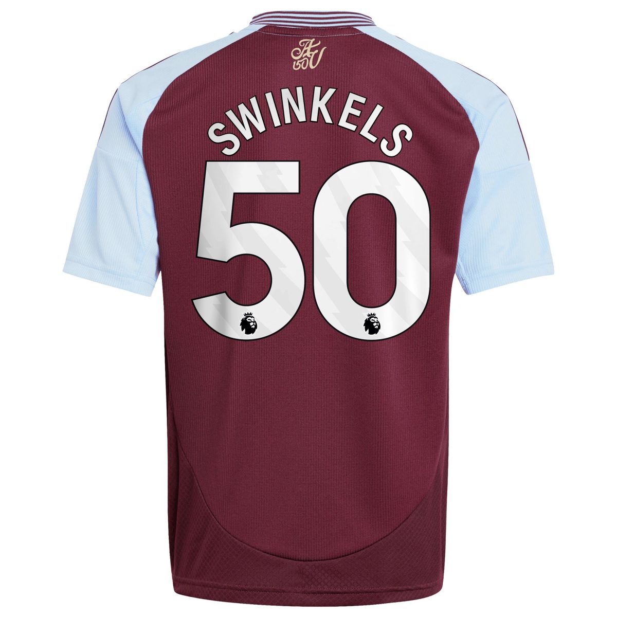 aston villa adidas home shirt 2024-25 – kids with swinkels 50 printing Collection - Aston Villa Official Store