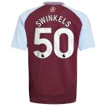aston villa adidas home shirt 2024-25 – kids with swinkels 50 printing Collection - Aston Villa Official Store