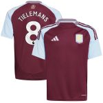 aston villa adidas home shirt 2024-25 – kids with tielemans 8 printing Collection - Aston Villa Official Store