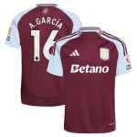 aston villa adidas home shirt 2024-25 with a.garcía 16 printing Collection - Aston Villa Official Store