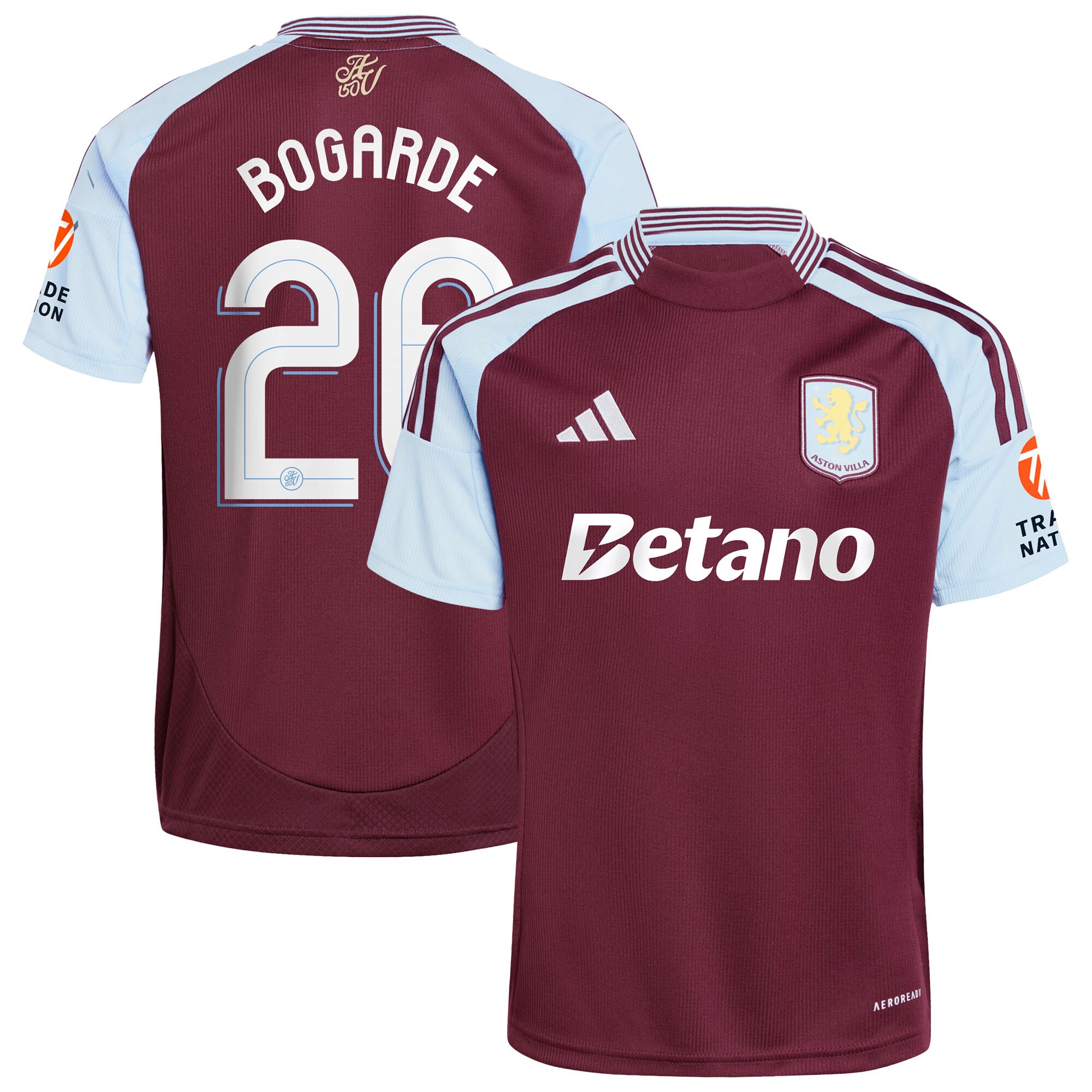 aston villa adidas home shirt 2024-25 with bogarde 26 cup printing Collection - Aston Villa Official Store