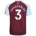 aston villa adidas home shirt 2024-25 with diego carlos 3 printing Collection - Aston Villa Official Store