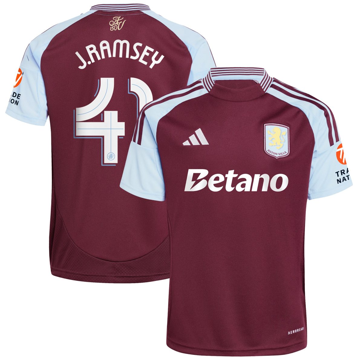 aston villa adidas home shirt 2024-25 with j. ramsey 41 cup printing Collection - Aston Villa Official Store