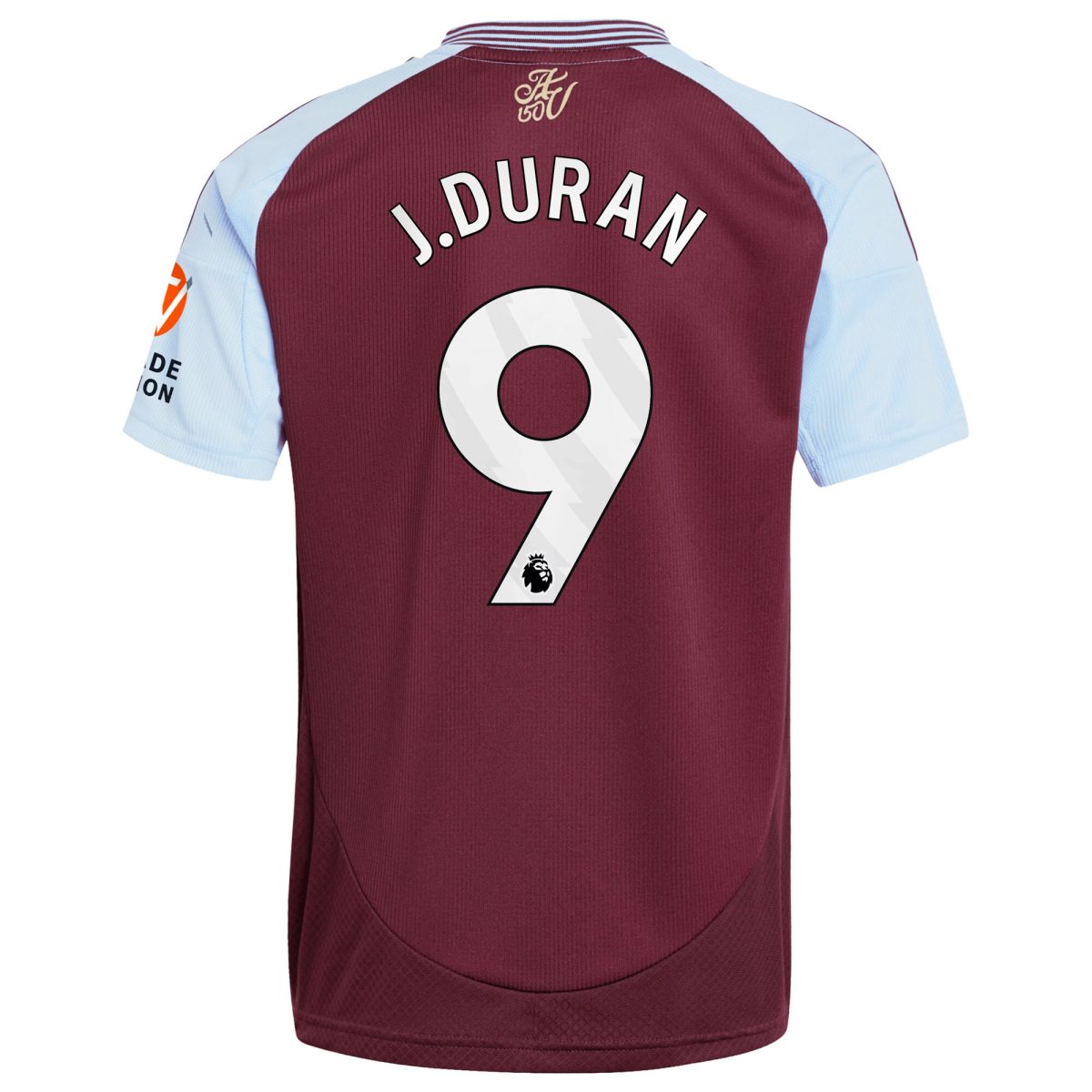 aston villa adidas home shirt 2024-25 with j.duran 9 printing Collection - Aston Villa Official Store