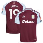 aston villa adidas home shirt 2024-25 with jaden 19 printing Collection - Aston Villa Official Store