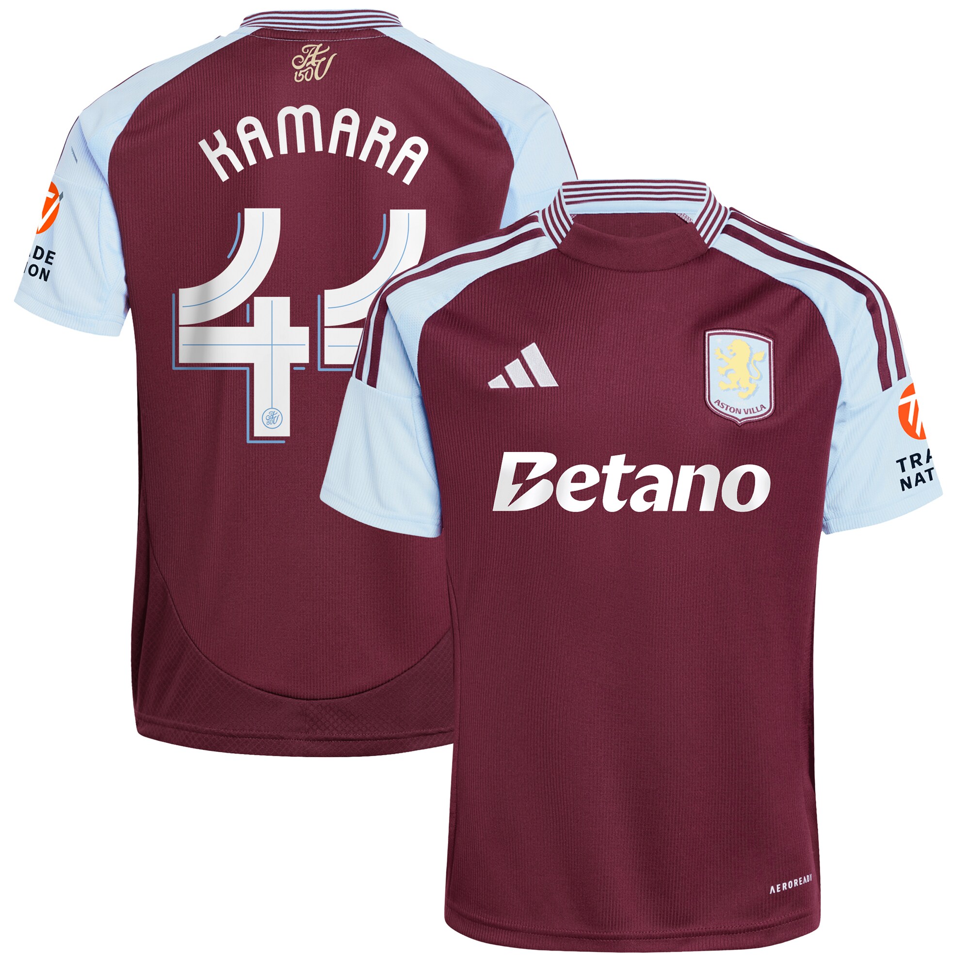 aston villa adidas home shirt 2024-25 with kamara 44 cup printing Collection - Aston Villa Official Store