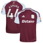 aston villa adidas home shirt 2024-25 with kamara 44 printing Collection - Aston Villa Official Store