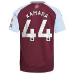 aston villa adidas home shirt 2024-25 with kamara 44 printing Collection - Aston Villa Official Store