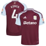 aston villa adidas home shirt 2024-25 with konsa 4 printing Collection - Aston Villa Official Store