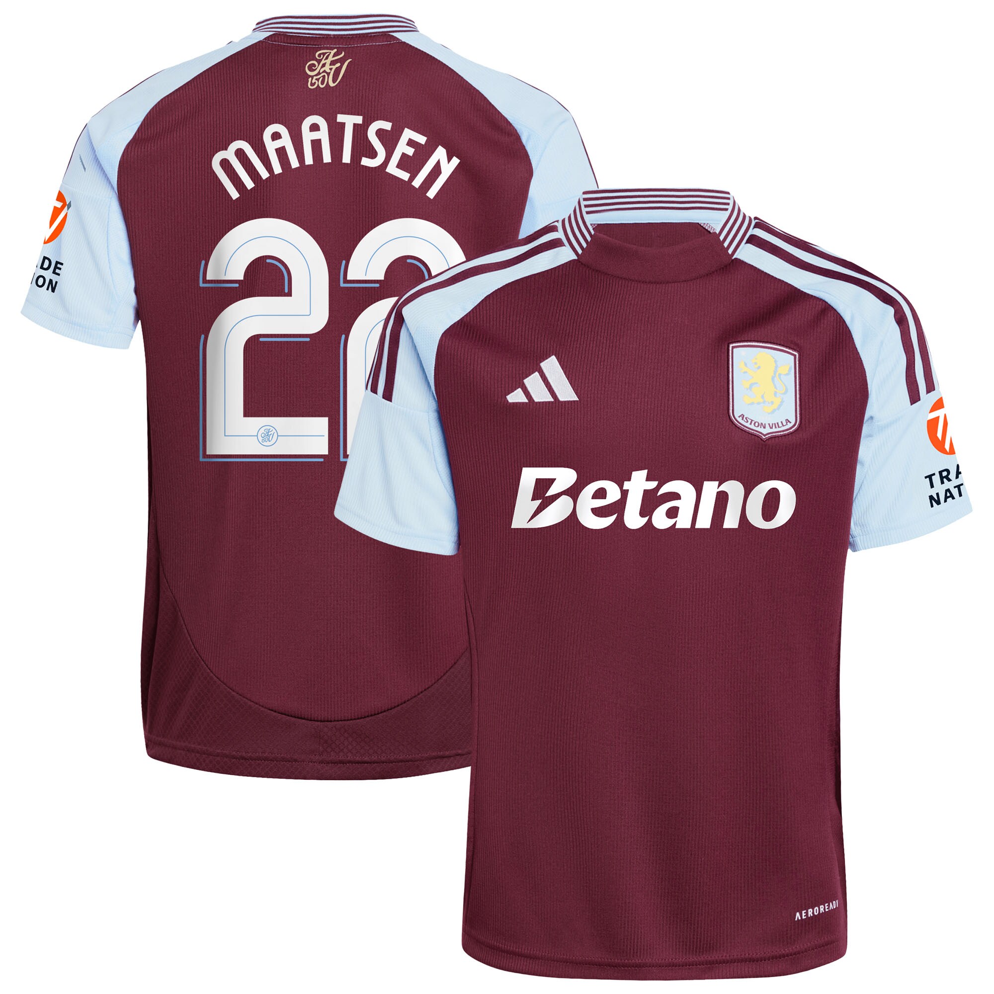 aston villa adidas home shirt 2024-25 with maatsen 22 cup printing Collection - Aston Villa Official Store