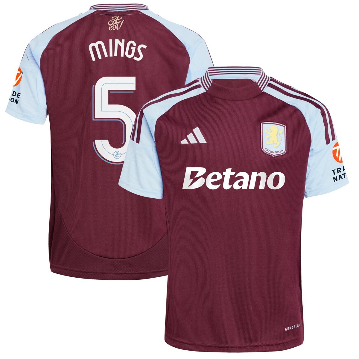 aston villa adidas home shirt 2024-25 with mings 5 cup printing Collection - Aston Villa Official Store
