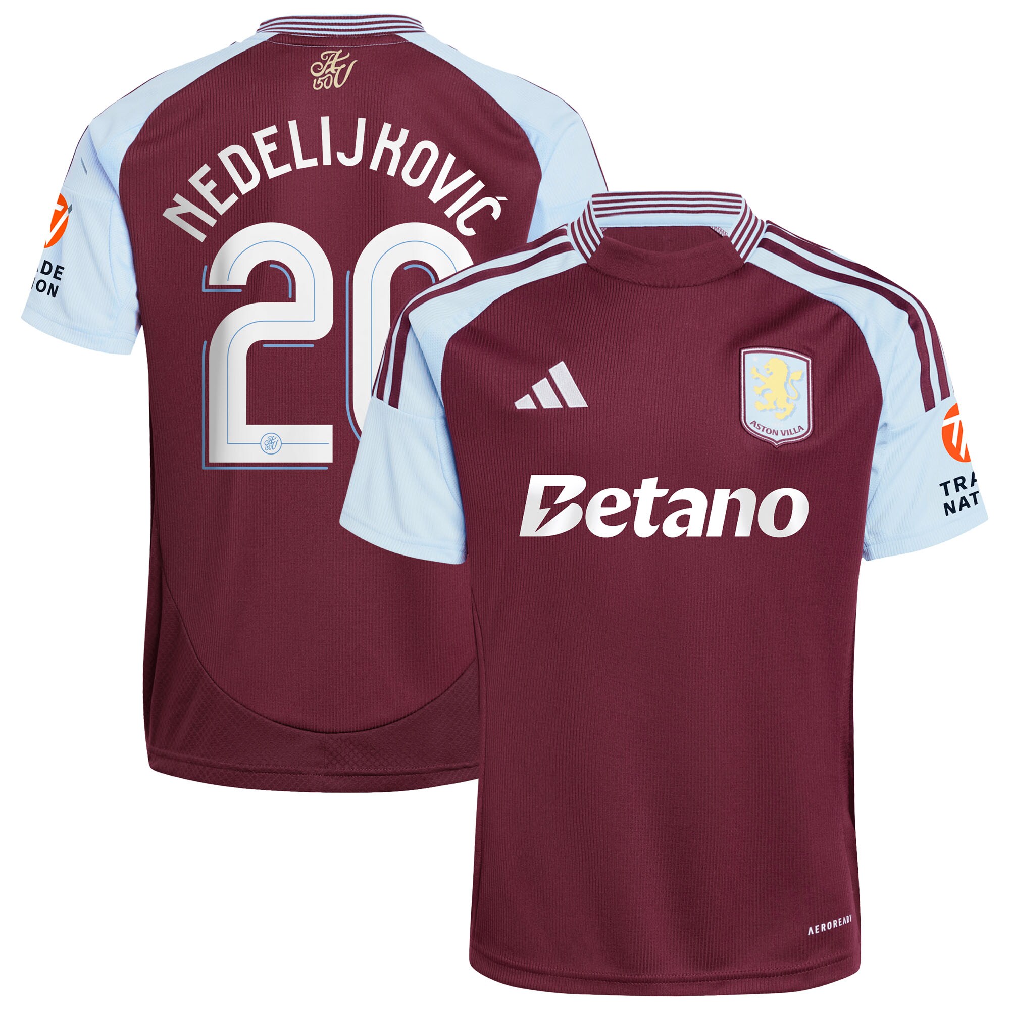 aston villa adidas home shirt 2024-25 with nedeljković 20 cup printing Collection - Aston Villa Official Store