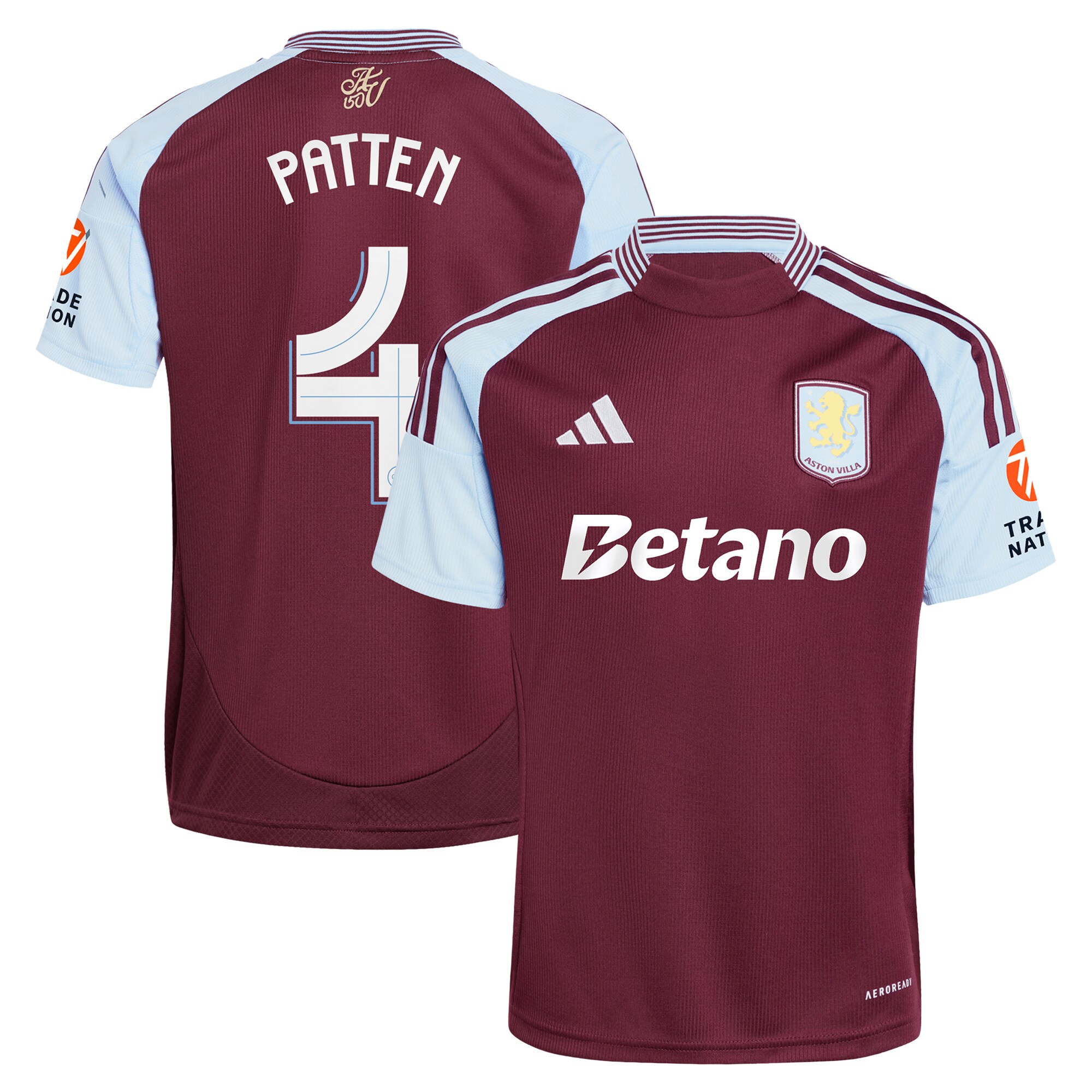 aston villa adidas home shirt 2024-25 with patten 4 cup printing Collection - Aston Villa Official Store