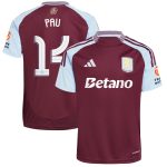 aston villa adidas home shirt 2024-25 with pau 14 cup printing Collection - Aston Villa Official Store