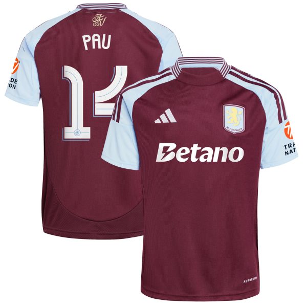 aston villa adidas home shirt 2024-25 with pau 14 cup printing Collection - Aston Villa Official Store