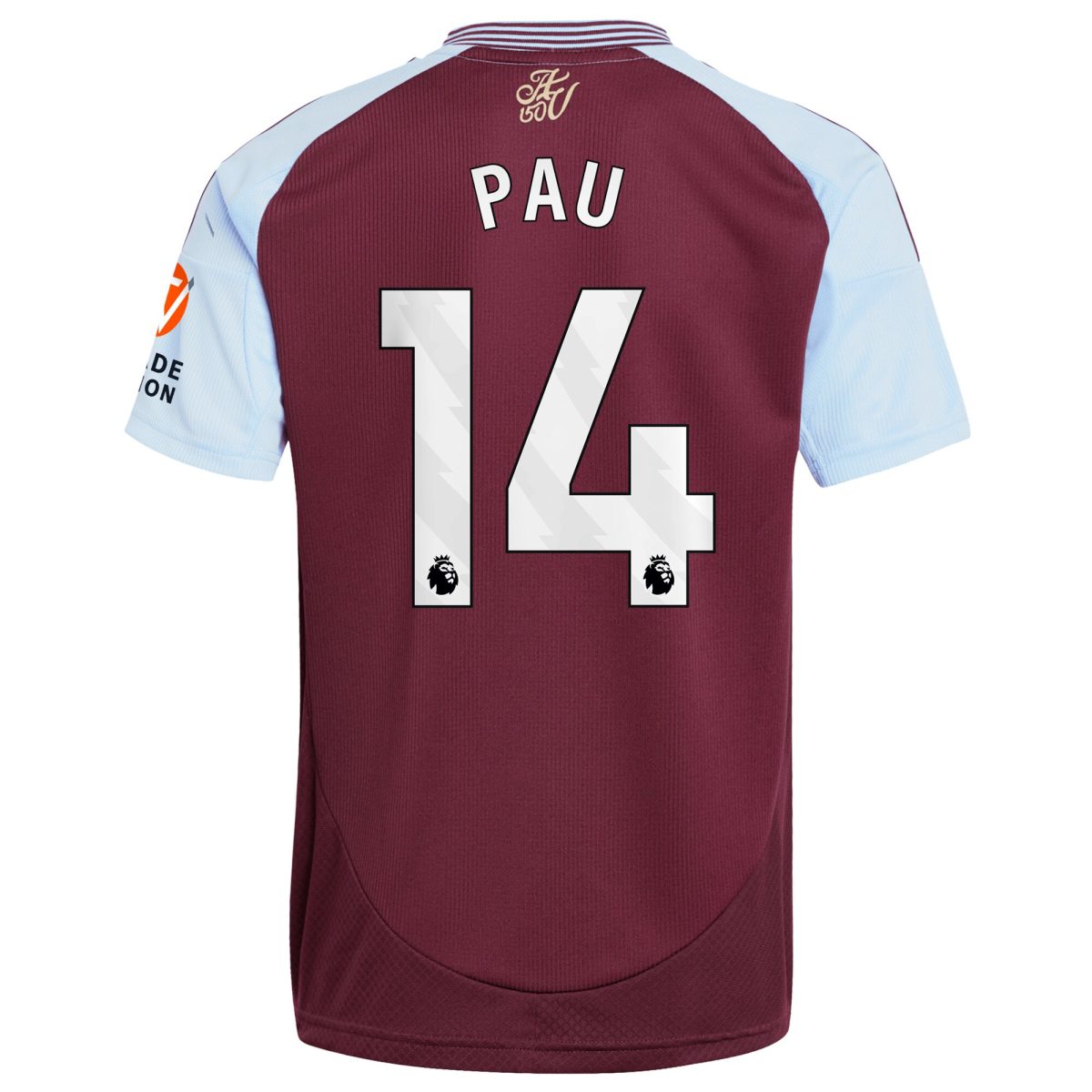 aston villa adidas home shirt 2024-25 with pau 14 printing Collection - Aston Villa Official Store